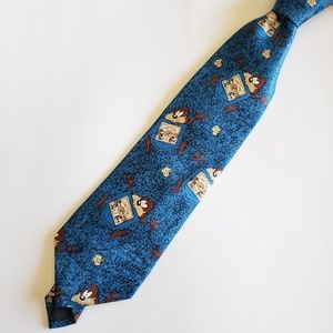 Looney Tunes Mania Blue Tasmanian Devil Tie